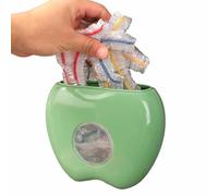 Distributore di imballaggi alimentari a forma di mela - Sacchetto salvafreschezza - Organizzatore e dispenser a parete con 100 pellicole trasparenti