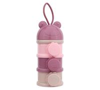 Distributore di latte formulario, contenitore per snack per bambini, design a 3 strati, con chiusura a torsione, design impilabile, portatile e leggero, per attività all'aperto dei bambini