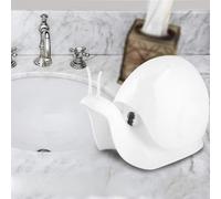 Distributore di Liquidi a Forma di Lumaca, Capacità 120ml (WHITE) | Materiale PP ecologico, design antipolvere, uso in bagno, adatto in