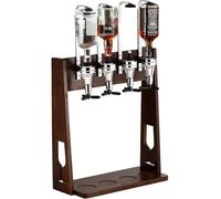 Distributore di liquori autoportante, supporto per 4 bottiglie di vino e birra, supporto per misurare 4 bottiglie per casa, pub o bar della cucina, portabottiglie per bevande