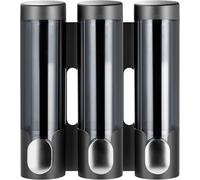 Distributore di lozione Distributore Di Sapone Senza Trapano, Dispenser, Shampoo E Balsamo, Montaggio A Parete For Bagno Bottiglia di sapone multi-scena(320ml X 3(silver))