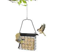 Distributore di mangime per colibrì - 25 cm impermeabile in metallo per uccelli da esterno | robusto dispenser per cibo da appendere per giardino, balcone, cortile, appartamento, ti