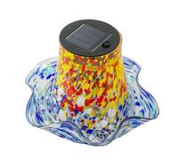 Distributore di mangime per colibri, per esterni, con energia solare, per esterni, impermeabile, in colorato, decorazione da giardino, per terrazza e prato