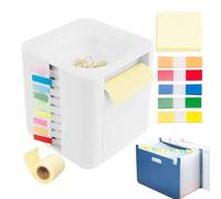 Distributore Di Note Adesive Da Scrivania,Organizzatore Porta Note Per Desktop | Accessorio per Ufficio Casa Scuola Aula Dormitorio Postazione di Lavoro per Organizzazione Scrivania