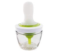Distributore di olio - Bottiglia di olio | Spazzola olio | Dispenser di olio con spazzola | Contenitore di olio in con spazzola in silicone 2 in 1, bottiglia di olio con pennello set