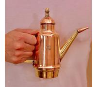 Distributore di olio in rame, accessorio da cucina, coperchio a prova di