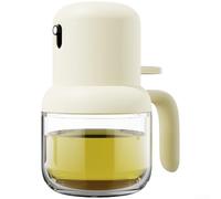 Distributore di olio spray in vetro da 180 ml, progettato per un'emissione costante di nebbia e un funzionamento pulito in casa per ambienti in cucina (beige, 180 ml)