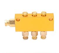 Distributore di olio Tipo Tk Valvola divisoria separatore pistone lubrificante in ottone per centri di lavoro CNC Linee di produzione e sistemi di lubrificazione di macchine (Uno dentro, 3 fuera)