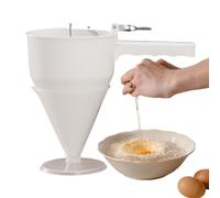 Distributore di pasta per frittelle, 1200 ml, imbuto con base per pasta per frittelle, per cupcakes, torte e biscotti | cucina casalinga, colazione, dessert, biscotti, muffin, pasticcini per feste