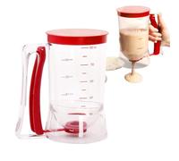 Distributore di pastella per cupcake, separatore portatile per pancake da 10 cm, da 900 ml, separatore per pancake per uso alimentare, con etichetta di misurazione per un controllo preciso delle
