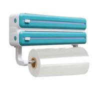 Distributore di pellicola di - Distributori di pellicola alimentare per imballaggi | tagliafoglio, con supporto per fazzoletti, tagliapellicola alimentare, scatola di immagazzinaggio