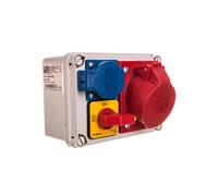 Distributore di rete fissa 16A/5P GS R.0-1 16A 3P IP44 RAD