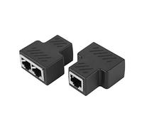 Distributore di Rete POE per Adattatore Jack Splitter a 8 Core RJ45 a 3 Maschio da 2 Pezzi da 3,5 Mm di Rete, Materiale PVC