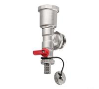 Distributore di riscaldamento in ottone con collettore filettato G1, valvola di sfiato automatica dell'aria, rubinetto di scarico del circuito di riscaldamento e valvola di sfiato del radiatore per