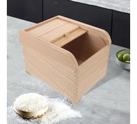 Distributore di riso con coperchio scorrevole Contenitore per alimenti in
