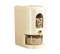 Distributore di riso sigillato 5 kg con coperchio dosatore | Grande contenitore per riso per farina, miglio, chicchi di caffè, frigorifero da bancone di casa, appartamento