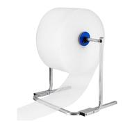 distributore di rotoli di pluriball, Dispenser for pluriball, argento, larghezza 30-150 cm, portarotolo pieghevole verticale