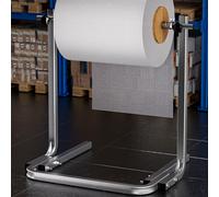 Distributore di rotoli di pluriball in acciaio zincato da pavimento, supporto