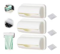 Distributore di sacchetti per la spazzatura staccabili e attaccabili per l'interno del bidone - Supporto adesivo per rivestimento da bagno