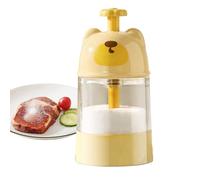 Distributore di sale e pepe - Contenitore shaker di spezia misurato precisione, barattolo di condimento con cappuccio sigillato | Organizzatore del condimento in per tavolo, cucina, sala da
