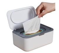 Distributore di salviette umidificate per neonati 7, 5x5, 1x3, 1 pollici antipolvere ricaricabile con coperchio coperchio antiscivolo per scatola di fazzoletti per casa ufficio bagno