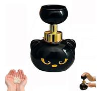 distributore di sapone a forma di zampa di gatto,cute cat paw foam soap dispenser,dispenser di sapone schiumogeno a forma di zampa di gatto,flacone a gattino nero che crea schiuma a, ricaricabile-A