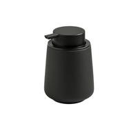 Distributore di Sapone Contenitore in ceramica for dispenser di sapone e lozione for bagno cucina Dispenser Detersivo Piatti(Nero)