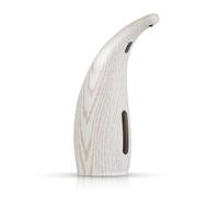 Distributore di sapone da banco senza contatto, distributore di sapone completamente automatico con sensore a infrarossi, lavamani for uso domestico, for cucina e bagno(White Wood Grain)