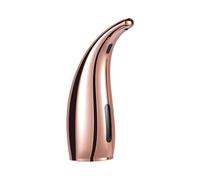 Distributore di sapone da banco senza contatto, distributore di sapone completamente automatico con sensore a infrarossi, lavamani for uso domestico, for cucina e bagno(Rose Gold)