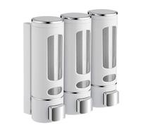 Distributore di sapone da parete, shampoo, distributore di balsamo adorabile, gel shower e lozione pompa dosatore per bagno, toilette, uso hotel, 8,27 x 8,46 pollici