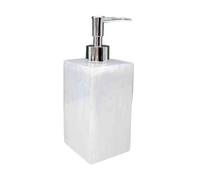 Distributore di sapone Dispenser di sapone for hotel, flacone lozione, plastica for bagno, bianco/nero/beige, 500 ml(Bianco)