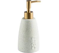 Distributore di sapone, Dispenser for lozione in ceramica a tinta unita, dispenser for sapone for le mani ricaricabile for lavello da cucina e bagno, 330 ml 11,6 oz, 1 pz(Matte White)