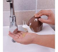 Distributore di sapone, Distributori di sapone da banco, adorabili distributori lozione for cucina Bagno Casa 140 ml 4,11 once(Brown)