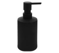 Distributore di Sapone in Plastica Nero, Ricaricabile per Casa e Cucina | Dosatore per Sapone Liquido e Lozione, Erogazione Controllata, Salva Spazio, per Lavello Domestico