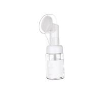 Distributore di sapone in schiuma, contenitori in schiuma a bolle di pulizia del viso vuoti, bottiglie con spazzola in silicone per shampoo in sapone in schiuma liquida (30 ml)