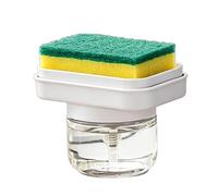Distributore Di Sapone Per Cucina,Pompa Liquida A Pressione | Distributore di Sapone Liquido con Portaspugna,per Casa, Bagno, Lavello, Piano di Lavoro, Doccia, Dispensa e Dormitorio