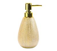 Distributore di sapone per le mani, Dispenser Di Sapone Dorato Con Pompa, Lozione Ricaricabile for Il Controsoffitto Del Bagno, Shampoo In Ceramica-oro-380ml/13.4oz