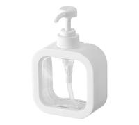 Distributore di sapone per le mani - perdita - Porta detergente quadrata a prova di | Donatore di lozione con pompa | 10,56 fl oz 17,6 bottiglie di sapone liquido vuote con pompa per shampoo