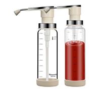 Distributore di sciroppo, 2 pezzi, contenitore impermeabile da 450 ml | Bottiglie di salsa al caramello alla - per lo stoccaggio del ristorante, catering a casa, panetteria giornaliera, caffè,