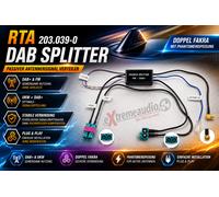 Distributore di segnale antenna passivo Fakra > Fakra AM/FM e DAB+ con...