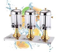 Distributore di Succhi di Qualità con Scomparto per Ghiaccio. Ideale per Bar, Mense, Buffet e Altro Ancora. Mantiene i Liquidi Freschi. Distributore di Succhi di Frutta Gold-24L