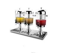Distributore di succo con coperchio stretto e rubinetto per servire bevande fredde, cocktail, punch, acqua e rinfreschi refrigerati
