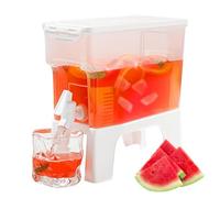 Distributore di succo - per acqua a tenuta stagna da 3/5 litri con rubinetto | Design della base multiuso | Contenitori per bevande Forniture estive per bevande Succhi Tè freddo Limonata Infuso
