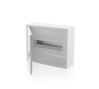 Distributore di superficie ALPHA 1 fila 12HP IP40 con porta bianca