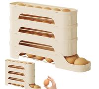 Distributore Di Uova A Rotolamento - PP Design Automatico | Porta Uova Per Frigorifero | Organizer | Contenitore Da Cucina Per Frigo Ordinato E Funzionale