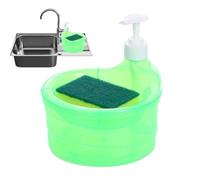 Distributore di vasellame, Distributore Organizzatore per lavello da banco | Distributore di stoviglie da cucina 35 oz 2 in 1 per lavello da cucina bagno