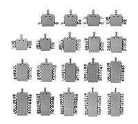 Distributore d'olio regolabile, Blocco valvola di divisione della lubrificazione SSV for sistemi progressiva distributore grasso 8 fori M1x6mm Uscita Acciaio al carbonio(Ssv-16 Way)