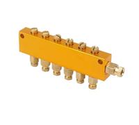 Distributore d'olio regolabile in ottone Blocco collettore valore distributore pistone olio lubrificante regolabile in alluminio 2/3/4/5/6/7/8/10 vie 6 mm ingresso 4 mm uscita(6 Ways)