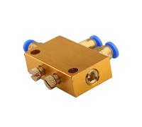Distributore d'olio regolabile in ottone Valvola di distribuzione olio 2 3 4 5 Distributore pneumatico regolabile a 6 vie Blocco collettore separatore pistone da 4 mm(3 Outlets 1 Inlet)
