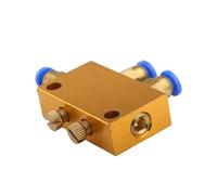 Distributore d'olio regolabile in ottone Valvola di distribuzione olio 2 3 4 5 Distributore regolabile a pistone a 6 vie Accessori for pompa CNC automatica da 4 mm(4 Outlets 1 Inlet)